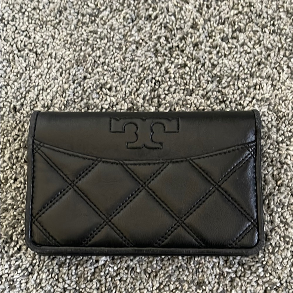 Tory Burch Black Quilted Wallet